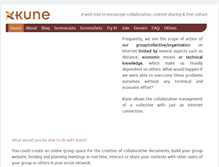 Tablet Screenshot of kune.ourproject.org