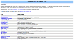 Desktop Screenshot of lists.ourproject.org