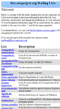 Mobile Screenshot of lists.ourproject.org